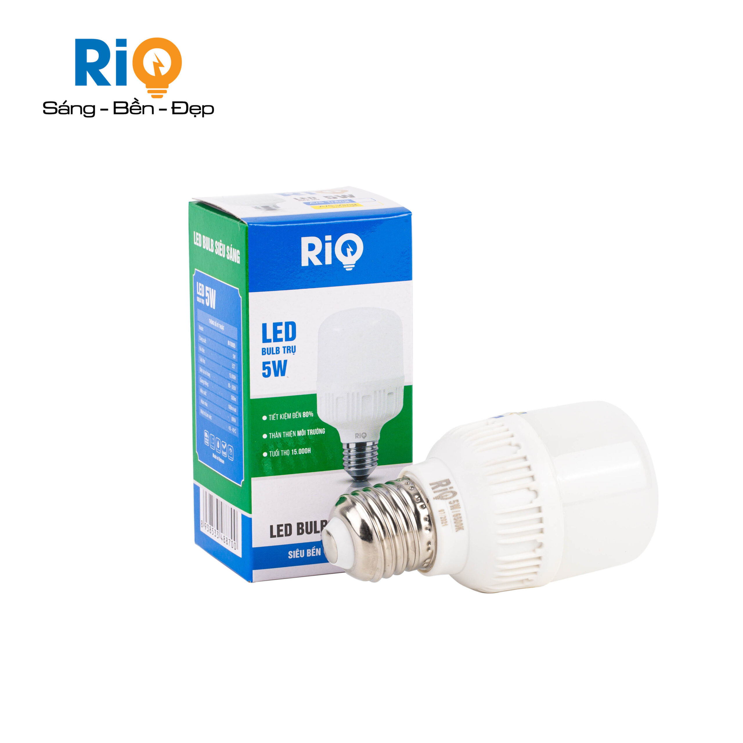 BÓNG TRỤ NHÔM NHỰA 5W RIO